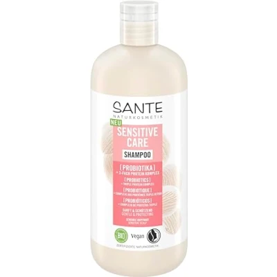 Abbildung von SANTE Naturkosmetik Sensitive Care Shampoo Probiotika + 3 Fach Protein Komplex, veganes Haarshampoo für gestärktes und mit Feuchtigkeit versorgtes Haar, geeignet eine sensible Kopfhaut, 500 ml