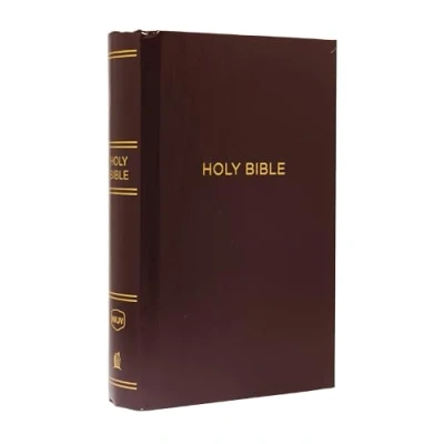 Abbildung von NKJV, Pew Bible, Large Print, Hardcover, Burgundy, Red Letter, Comfort Print: Holy New King James Version