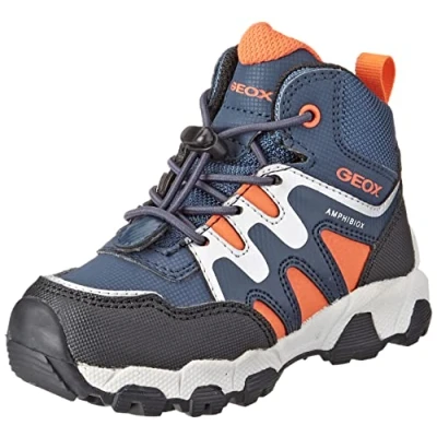 Abbildung von Geox Magnetar Trekkingboot für Kinder, Größe: 37, Navy orange Schuhe