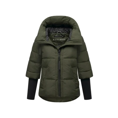 Abbildung von Navahoo Stepp Lotusherz Winterjacke, Damen, Größe: XS, Dark olive