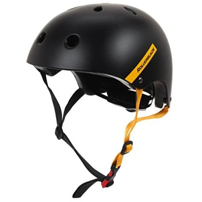 Abbildung von Rollerblade Unisex Erwachsene Downtown Helme, Black/Yellow, M