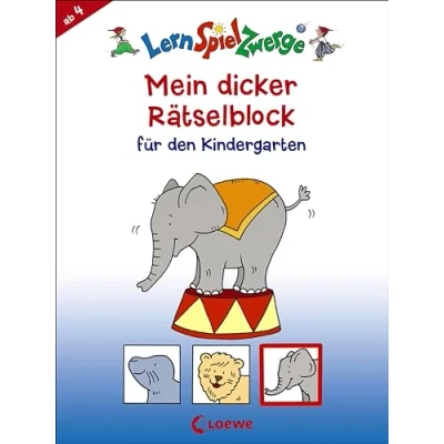 Abbildung von LernSpielZwerge Mein dicker Rätselblock für den Kindergarten: Beschäftigung Kinder ab 4 Jahre (LernspielZwerge Sammelblock)