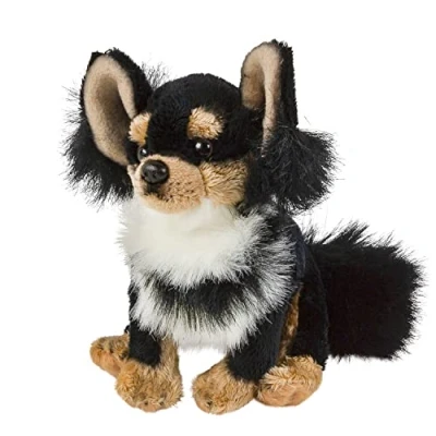 Abbildung von Teddys Rothenburg Kuscheltier Chihuahua 15 cm sitzend schwarz Hund