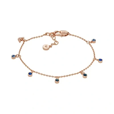 Abbildung von Emporio Armani Armband Für Frauen Sentimental Logo, Länge: 170mm+35mm, Breite: 3.1mm, Höhe: 3.1mm Rose Gold Messingarmband, EGS3015221