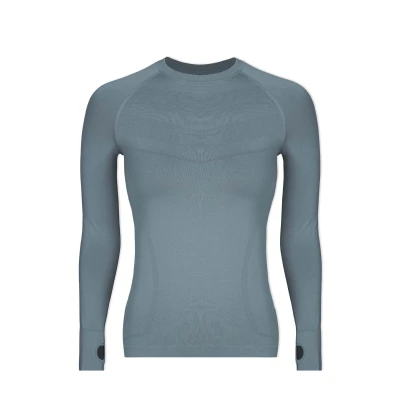 Abbildung von Snocks Langarmshirt, Damen, Größe: Medium, Taubenblau
