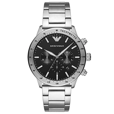 Abbildung von Emporio Armani Chronograph silvercoloured, Herren, Größe: One Size, Silver coloured