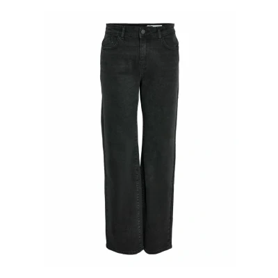 Abbildung von Noisy May Nmyolanda Flared Jeans, Damen, Größe: 27x30, Black