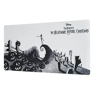 Abbildung von Grupo Erik Gaming Mauspad XXL The Nightmare Before Christmas Mousepad rutschfest und Wasserabweisend Groß Mouse Pad Schreibtischunterlage PC Zubehör Disney Fanartikel