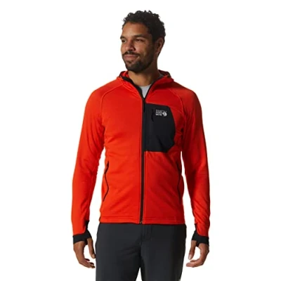 Abbildung von Full Zip Fleece mit Kapuze Mountain Hardwear Polartec® Power Grid