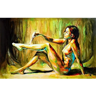 Abbildung von PXOECXJI 5D DIY Diamant Malerei Kit Sexy Frau Körperkunst Zeichnung für Erwachsene Strass Stickerei Kunst Home Wanddekoration Full Drill