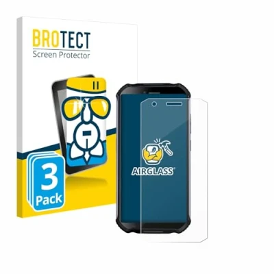 Abbildung von BROTECT Schutzglas für Doogee S41 Plus (3 Stück) Schutzfolie Panzer Folie Glas [Extrem Kratzfest 9H, Anti Fingerprint, Ultra Transparent]