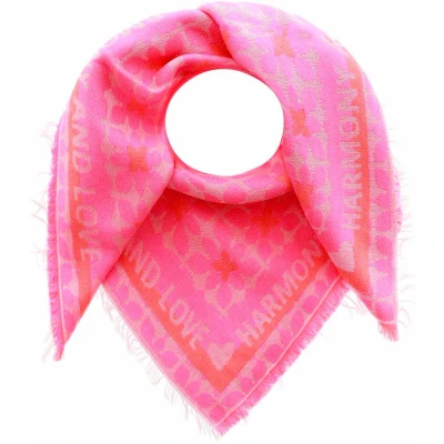 Abbildung von Zwillingsherz Schal, Damen, Größe: One Size, Pink