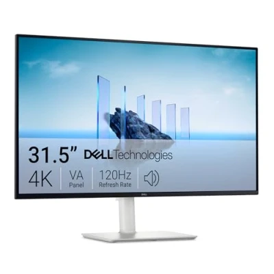 Abbildung von Dell 32 Plus 4K Monitor S3225QS 31,5&#039;&#039; (3840 x 2160) 120Hz 16:9 Display, VA Panel, AMD FreeSync Premium, 99% sRGB, 95% DCI P3, 2X HDMI 2.1, 1x DP 1.4, Comfortview Plus, 3 Jahre Garantie Ash White