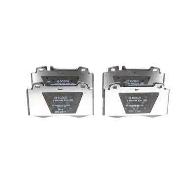 Abbildung von BOSCH 0 986 494 576 Bremsbelagsatz Low Metallic mit Anti Quietsch Blech MERCEDES BENZ: SL Cabrio, CLK S Klasse Limousine