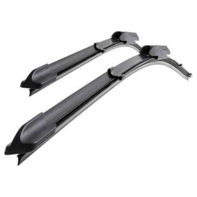 Abbildung von Mossa Vordere Scheibenwischer kompatibel mit Mazda 3 III (07.2013 2018) flache Wischerblätter. Wischerblätter Set für Frontscheibe (Fahrer + Beifahrerseite) (600 mm / 450 mm)