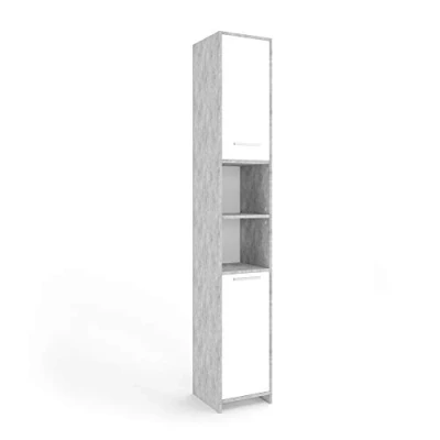 Abbildung von Vicco Hochschrank Kiko, Beton/Weiß, 30 x 190 cm