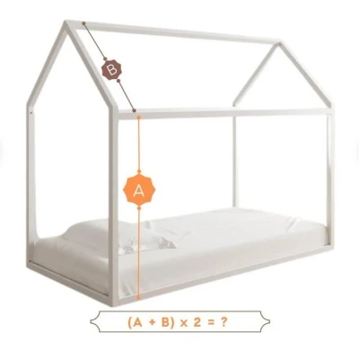 Abbildung von Baby Fancyroom Betthimmel Tüll Hausbett Kinderbett 2 Stück 340cm 380cm Montessori (3 tlg. Set mit 2x und einer 20er Pomponkette, Baldachin, Kinder Himmel Deko Set), für