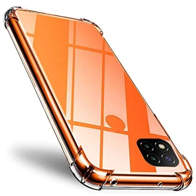 Abbildung von OcioDual TPU Schutzhülle Kompatibel mit Xiaomi Redmi 9C Gerundete Kanten Rückseite Case Hülle Tasche Antishock Bumper