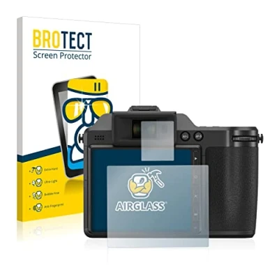 Abbildung von BROTECT Schutzglas für Fujifilm X H2 Schutzfolie Panzer Folie Glas [Extrem Kratzfest 9H, Anti Fingerprint, Ultra Transparent]