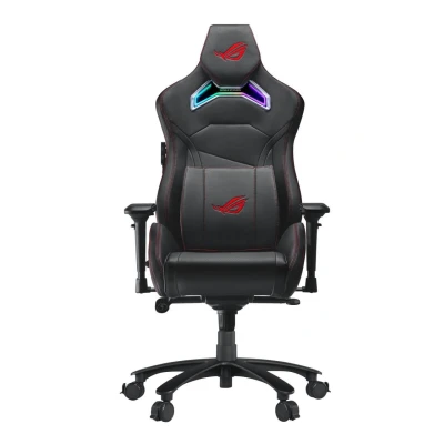 Abbildung von ROG Chariot RGB Gaming Stuhl (Rennwagen Stil, Aura Beleuchtung, One Touch Controller für Steuerung, Stahlrahmen, Atmungsaktiver Innenschaum und Kunstlederoberfläche)
