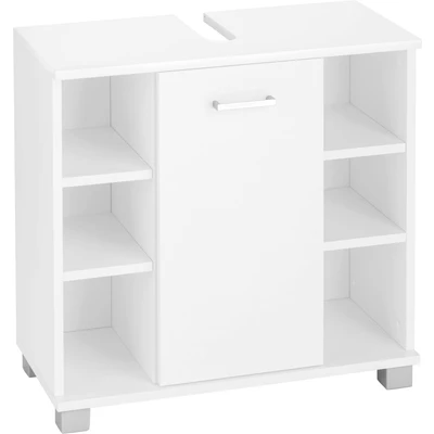 Abbildung von Schildmeyer Waschbeckenunterschrank &quot;Mobes, Made in Germany&quot;, Breite/Höhe: 65,1/62,4 cm, Badschrank mit Tür und Regalfächern