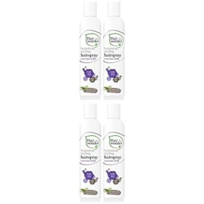 Abbildung von (4er BUNDLE) Hennaplus Hairwonder Botanical Styling Hairspray Extreme hold, 1er Pack (1 x 300 ml) 300ml Hair Wonder