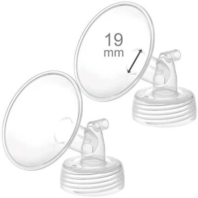 Abbildung von 2x 19 mm Maymom Weithals pumpenteile f?r Spectra S1/S2 Pumpen; inkl. Weithalsflansche; nicht original Flansch; Ersatz Shield (19 Zwei Flansche) (Spectra pumpenteile)
