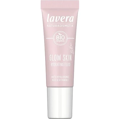 Abbildung von lavera Glow Skin Hydrating Fluid spendet Feuchtigkeit schimmernder Natürliche Hyaluronsäure &amp; Vitamin E VEGAN 9 ml