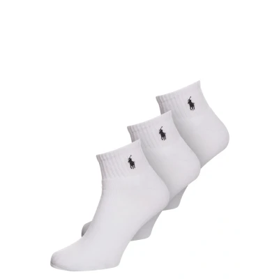 Abbildung von Polo Ralph Lauren Quarter 3 PACK Socken, Herren, Größe: One Size, White