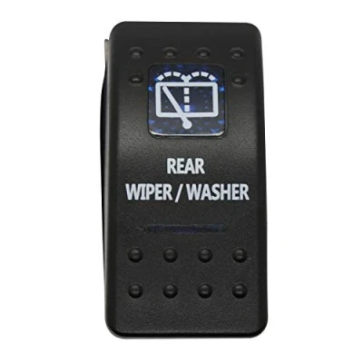 Abbildung von LED Mafia Heckscheibenwasser Scheibenwischer Scheibenwasser Rear Wiper Washer Symbol Kippschalter Wippschalter Schalter Auto Boot KFZ LKW Licht 12V 24V