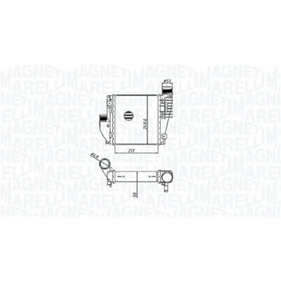 Abbildung von MAGNETI MARELLI 351319205330 Ladeluftkühler PEUGEOT: 308 II Schrägheck