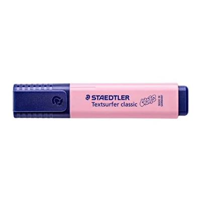 Abbildung von STAEDTLER 364 C 210 Textsurfer classic Pastell Textmarker (hohe Qualität Made in Germany, mit großem Tintenspeicher für extra lange Markierleistung) 10er Schachtel karmin hell