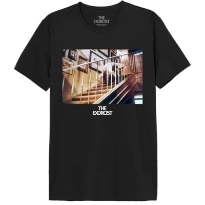 Abbildung von The Exorcist Herren Meexormts008 T Shirt, Schwarz, L