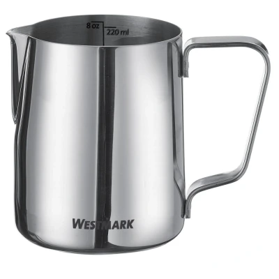 Abbildung von Westmark Milchkännchen Brasilia 220 ml ideal für Kaffeesahne, Milch, Honig und andere Kaffee Teezusätze, Barista Zubehör Rostfreier Edelstahl
