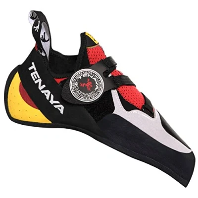 Abbildung von Tenaya Iati Gelb Rot Präziser leistungsstarker Kletterschuh, Größe EU 39 1/2 Farbe Red Yellow