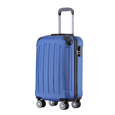 Abbildung von BEIBYE Hartschalen Koffer Trolley Rollkoffer Reisekoffer Handgepäck 4 Rollen (M L XL Set) (Blau, M)