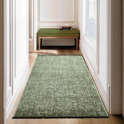 Abbildung von SIMPEX24 Teppich Boho Design, Läufer, Höhe: 7 mm, Baumwolle, Waschbarer Teppich, Stil, Wohnzimmer, Schlafzimmer