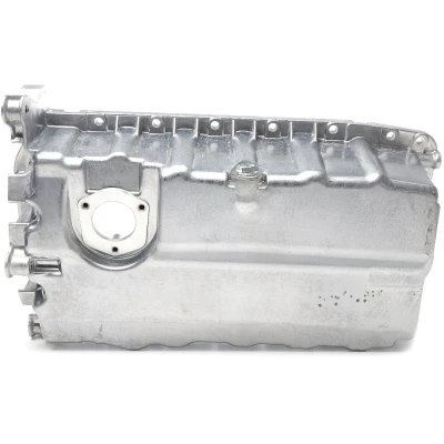 Abbildung von METZGER 7990010 Ölwanne mit Ölablassschraube, ohne Dichtung Bohrung für Ölstandsensor Aluminium Druckguss VOLKSWAGEN: Golf 5 Schrägheck