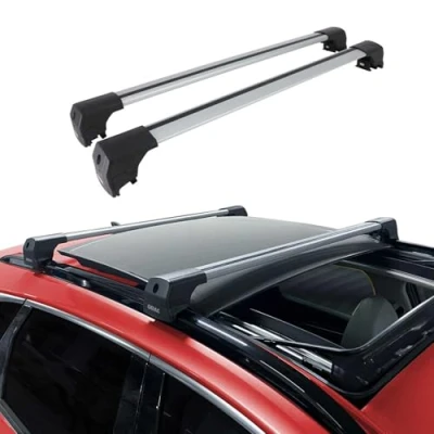Abbildung von OMAC Dachträger Gepäckträger kompatibel mit Dacia Lodgy MPV 2012 2024 TÜV ABE Aluminium Grau