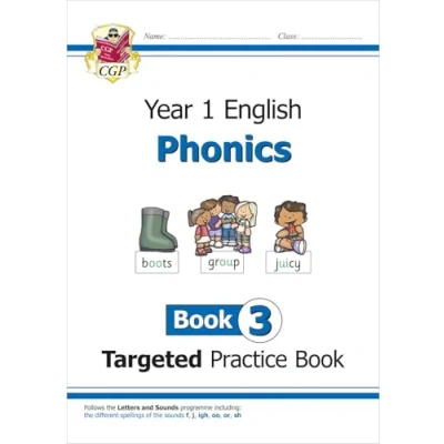 Abbildung von KS1 English Year 1 Phonics Targeted Practice Book 3 (CGP Phonics)