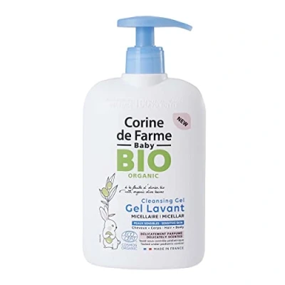 Abbildung von Corine de Farme Körper &amp; Haarwaschgel für Babys Bio Ecocert zertifiziert empfindliche Haut, zartes Haar ab der Geburt 500 ml