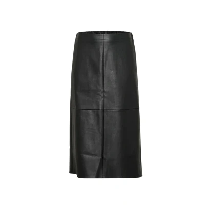 Abbildung von Kaffe Curve Elsina Alinienrock, Damen, Größe: 48, Black deep