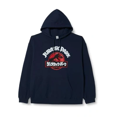 Abbildung von Jurassic Park Herren Mejupamsw027 Kapuzenpullover, Navy, XL