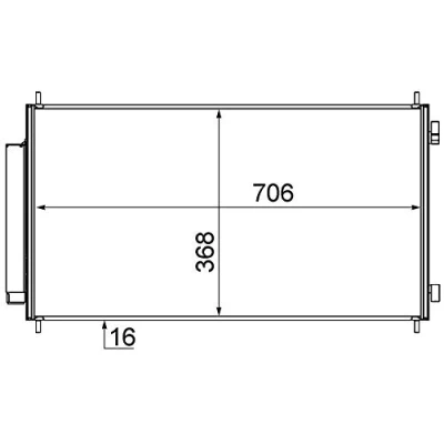 Abbildung von MAHLE ORIGINAL AC 719 000S Klimakondensator mit Trockner 706 HONDA: CR V 4, 3