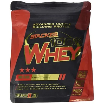 Abbildung von Stacker2 100% Whey (454g) Creamy Vanilla