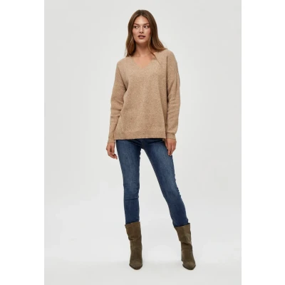 Abbildung von Peppercorn Pcrosalia Strickpullover, Damen, Größe: XS, Warm sand melange