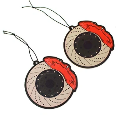 Abbildung von 2er Set Tuning Lufterfrischer Duftbaum fürs Auto Air Freshener Design Duft Anhänger (2x Bremsscheibe)