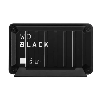 Abbildung von WD_BLACK D30 Game Drive SSD 1 TB (Übertragung mit 900 MB/s, USB Typ C zu A Kabel) kompatibel PlayStation 5 und Xbox Series XS, Schwarz