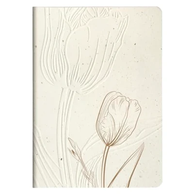 Abbildung von Clairefontaine 813066C Notizheft Tulip paper, mit Fadenbindung DIN A5 14,8x1 cm, 32 Blatt, dots/punktkariert, 1 Stück