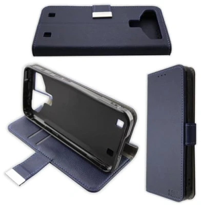Abbildung von caseroxx Handy Hülle Tasche kompatibel mit Cubot Quest Bookstyle Case Wallet in blau